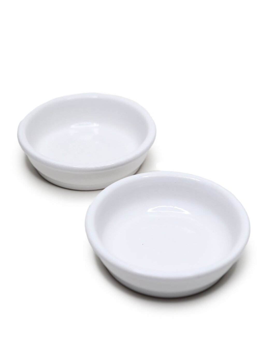 Au Pain Dore French Bread Dipping Bowls | White Ceramic Terracotta Base Lot 2